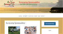 Desktop Screenshot of eurocamp-spreewaldtor.de