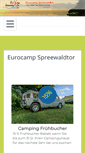 Mobile Screenshot of eurocamp-spreewaldtor.de
