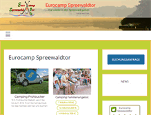 Tablet Screenshot of eurocamp-spreewaldtor.de